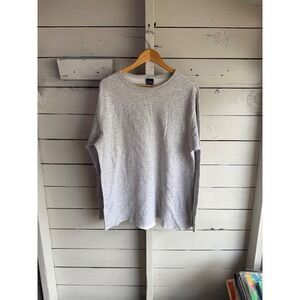 Vintage Duofold Thermal Shirt Mens XXL Grey Long Sleeve Made in USA Base Layer